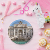 トレヴィ噴水の早朝 – ローマ、イタリア ペーパープレート (パーティー)
