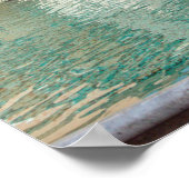 トレヴィ噴水の早朝 – ローマ、イタリア ポスター (角)