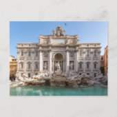 トレヴィ噴水の早朝 – ローマ、イタリア ポストカード (正面)