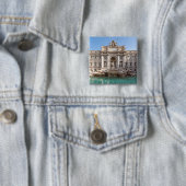 トレヴィ噴水の早朝 – ローマ、イタリア 缶バッジ (インサイチュ)