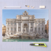 トレヴィ噴水の早朝 – ローマ、イタリア 薄葉紙 (クラフト)
