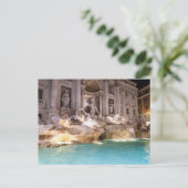 トレヴィ噴水アットナイト – ローマ，イタリア ポストカード (スタンド正面)