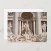 トレヴィ噴水イタリア名勝はがき ポストカード (正面/裏面)
