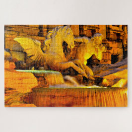 トレヴィ噴水ローマ。 ジグソーパズル