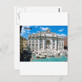 トレヴィ – 噴水 – ローマ – イタリア – [kan.k].JPG ポストカード (正面/裏面)