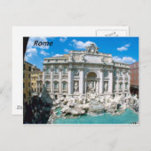 トレヴィ – 噴水 – ローマ – イタリア – [kan.k].JPG ポストカード (正面/裏面)