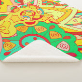 トレーサリーのシームレスなパターン。メンディデザイン。エスニックコ シェルパブランケット (3/4)