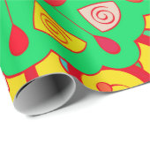 トレーサリーのシームレスなパターン。メンディデザイン。エスニックコ ラッピングペーパー (ロールコーナー)