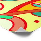 トレーサリーシームレスパターン。メンディデザイン。エスニックco ポスター (角)