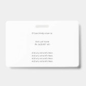 トレーサ人物QRコード写真ID赤バッジ バッジ (裏面)