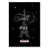 トレーシックパリジャンスイート16ブラックID1162 テーブルナンバー (正面)