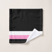 トレーシックブラックストライプズ バスタオルセット (ウォッシュタオル)