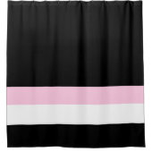 トレーシックブラック シャワーカーテン (正面)