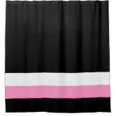 トレーシックブラック シャワーカーテン (正面)