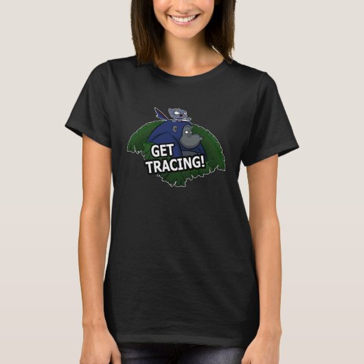 トレーシング ゴリラと猫を手に入れよう Tシャツ (正面)