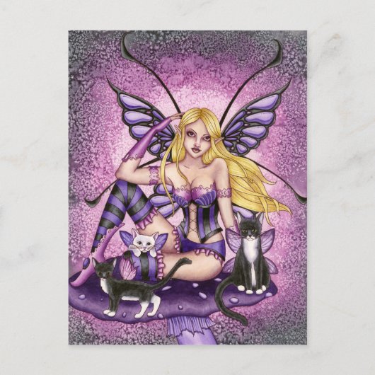 トレーシー – キノコ妖精はがき ポストカード (正面)