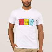 トレースの定期テーブル名のシャツ Tシャツ (正面)