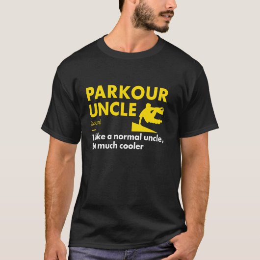 トレースルおじさんの定義パルクール Tシャツ (正面)