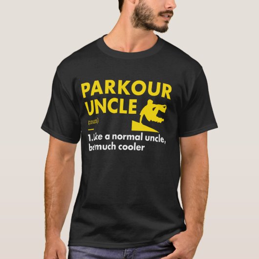 トレースルおじさんの定義パルクール Tシャツ (正面)