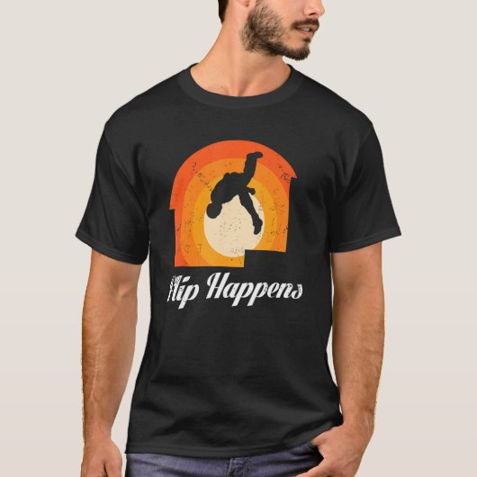トレースール パルクール 5 のためのアーバン体操壁ランニング Tシャツ (正面)