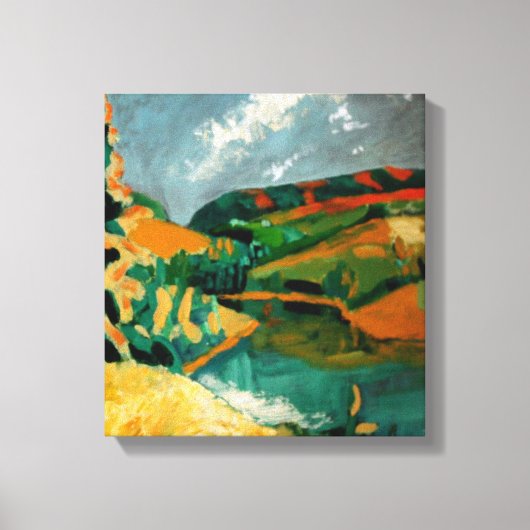 トレース金ゴールド キャンバスプリント (正面)