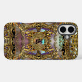 トレーズオルネかわいらしモノグラム Case-Mate iPhoneケース (裏面 (横))