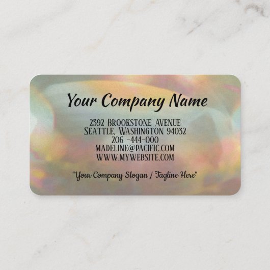 トレーズオルネエレガントバフランスのロックプロフェッショナル 名刺 (裏面)