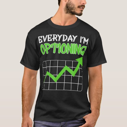 トレーダおもしろいー・オプション取引初級株 Tシャツ (正面)