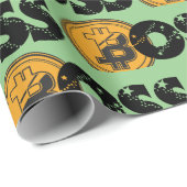 トレーダーのクリスマスラッピング紙、ビットコインラップ ラッピングペーパー (ロールコーナー)