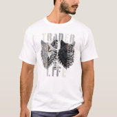 トレーダーの人生 | オオカミ | 両面 Tシャツ (正面)