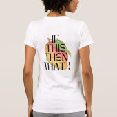 トレーダーガールモダンの可愛いマンゴージムのトップ Tシャツ (裏面)