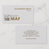 トレーダーグラフ金ゴールドコイン業者モダンプロフェッショナル 名刺 (正面/裏面)