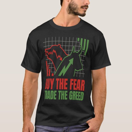トレーダーストックKrypto Bets証券取引所インベストメントBu Tシャツ (正面)