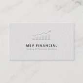 トレーダーディーラフェイクエンボスモダンプロフェッショナル 名刺 (正面)