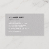 トレーダーディーラフェイクエンボスモノグラムプロフェッショナル 名刺 (裏面)