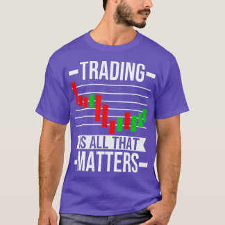 トレーダーフォーレックストレーディングチャートCandle Stock Market Tシャツ