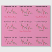 トレーダーラッピング紙、編集可能な誕生日 ラッピングペーパー (フラット)