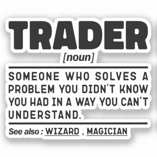 トレーダー名詞定義の株式市場の従業員クール シール (正面)