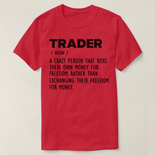 トレーダー定義 Tシャツ (デザイン正面)
