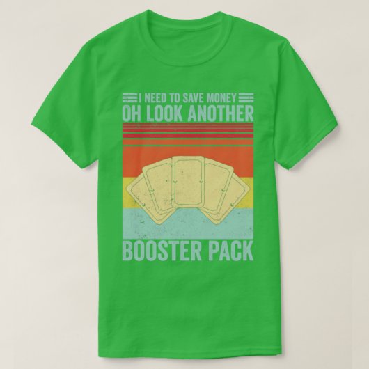 トレーディングおもしろい・カード・ゲームTCGレトロがMonに救必要 Tシャツ (デザイン正面)