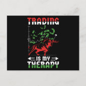 トレーディングは私のセラピー ポストカード (正面)
