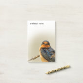トレーディングステア素晴らしーズBarn Swallow Songbird ポストイット (デスク上)
