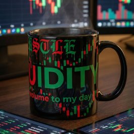 トレーディングチャートパターンストリートウェアレッドグリーンローソク足 マグカップ