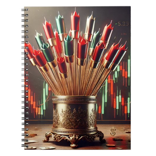 トレーディング・アートで宇宙を高めるインスパイア02 ノートブック (正面)