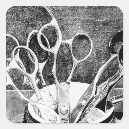 トレードのツール – 美容師シール スクエアシール (正面)