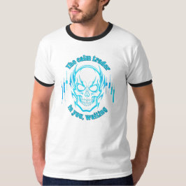 トレードのモチベーション | ドクロ | 冷静なトレーダー Tシャツ