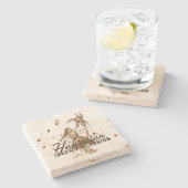 トレードウィンズハワイアンフラガールティキバーコースター ストーンコースター (横)