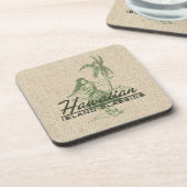 トレードウィンズフラガールハワイアンコルクバックコースター コースター (左側)