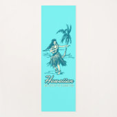 トレードウィンズフラガール逆ハワイアンハイビスカス ヨガマット (正面)