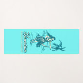 トレードウィンズフラガール逆ハワイアンハイビスカス ヨガマット (正面(横))